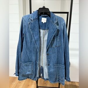 HIDDEN Denim Blue Women's Blazer Jacket